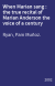 When Marian sang : the true recital of Marian Anderson the voice of a century