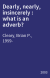 Dearly, nearly, insincerely : what is an adverb?