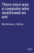 There once was a cowpoke who swallowed an ant
