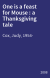 One is a feast for Mouse : a Thanksgiving tale