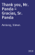 Thank you, Mr. Panda = Gracias, Sr. Panda