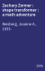Zachary Zormer : shape transformer : a math adventure