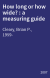 How long or how wide? : a measuring guide