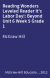 Reading Wonders Leveled Reader It's Labor Day!: Beyond Unit 6 Week 5 Grade 1