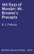 365 Days of Wonder: Mr. Browne's Precepts