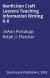 Nonfiction Craft Lessons Teaching Information Writing K-8