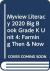 MYVIEW LITERACY 2020 BIG BOOK GRADE K UNIT 4: FARMING THEN and NOW