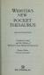 Webster's New Pocket Thesaurus