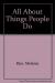 All about Things People Do