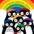 Los pingüinos adoran los colores