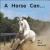 A Horse Can...