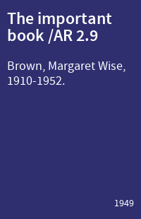 The important book /AR 2.9