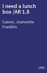 I need a lunch box /AR 1.8