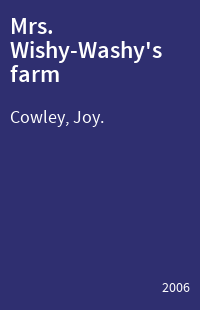 Mrs. Wishy-Washy's farm