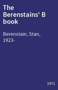The Berenstains' B book