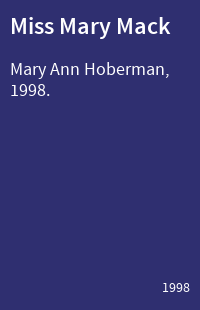 Miss Mary Mack