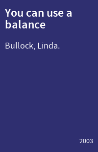 You can use a balance
