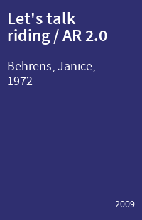 Let's talk riding / AR 2.0