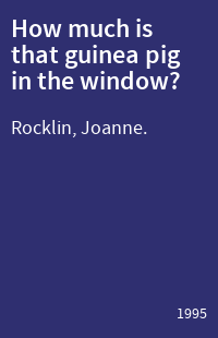 How much is that guinea pig in the window?