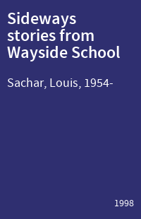 Sideways stories from Wayside School