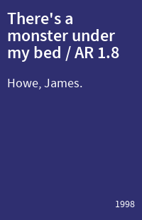 There's a monster under my bed / AR 1.8