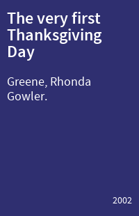 The very first Thanksgiving Day
