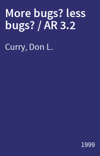 More bugs? less bugs? / AR 3.2