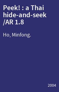 Peek! : a Thai hide-and-seek /AR 1.8