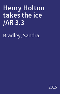 Henry Holton takes the ice /AR 3.3