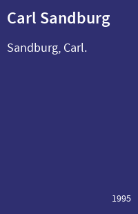 Carl Sandburg