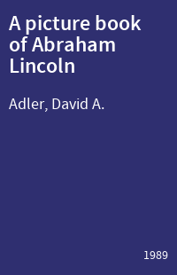 A picture book of Abraham Lincoln