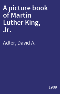 A picture book of Martin Luther King, Jr.