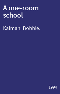 A one-room school