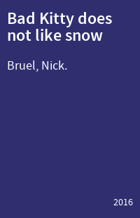 Bad Kitty does not like snow