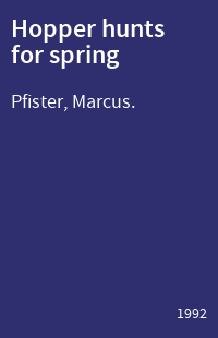 Hopper hunts for spring