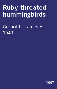 Ruby-throated hummingbirds