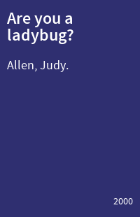 Are you a ladybug?