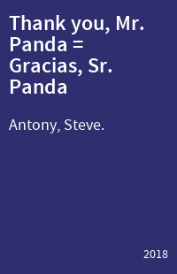 Thank you, Mr. Panda = Gracias, Sr. Panda