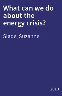 What can we do about the energy crisis?