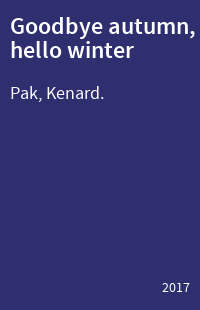 Goodbye autumn, hello winter