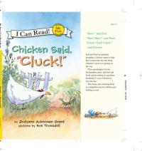 Chicken Said, "Cluck!"
