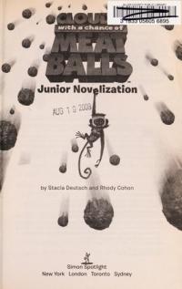 Cloudy with a Chance of Meatballs Junior Novelization