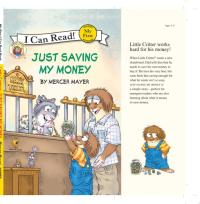 Little Critter: Just Saving My Money