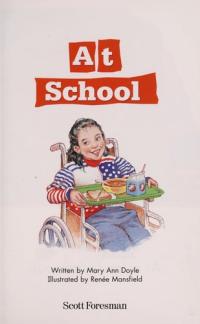 READING 2002 KINDERGARTEN READER 9 AT SCHOOL