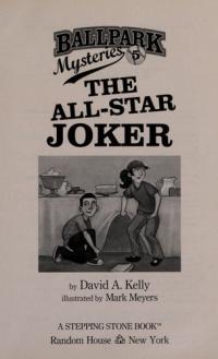 Ballpark Mysteries #5: The All-Star Joker