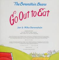The Berenstain Bears Go Out to Eat