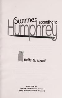 Summer According to Humphrey