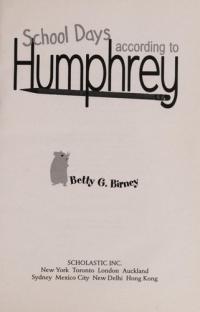 School Days According to Humphrey
