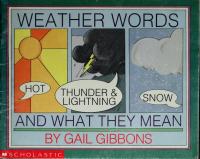 Weather Words and What They Mean
