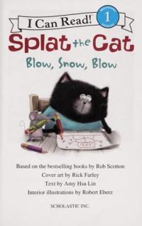 Splat the Cat Blow, Snow, Blow